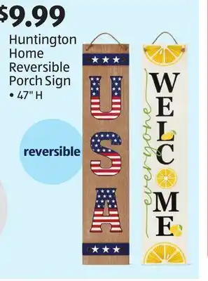 Aldi Huntington Home Reversible Porch Sign offer