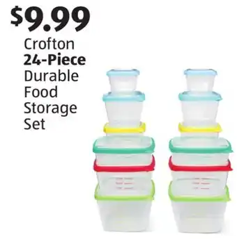 Aldi Crofton 24-Piece Durable Food Storage Set offer