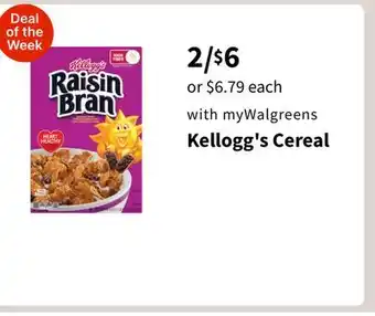 Walgreens Kellogg's Cereal offer