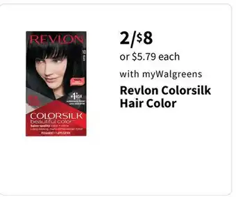 Walgreens Revlon Colorsilk Hair Color offer