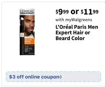 Walgreens L'Oréal Paris Men Expert Hair or Beard Color offer