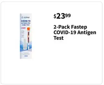 Walgreens 2-Pack Fastep COVID-19 Antigen Test offer