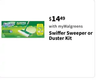 Walgreens Swiffer Sweeper or Duster Kit offer