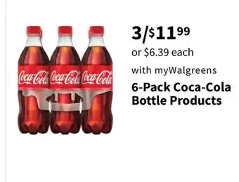 Walgreens 6-Pack Coca-Cola Bottle Products offer