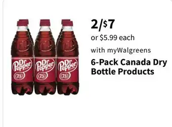 Walgreens 6-Pack Canada Dry Bottle Products offer