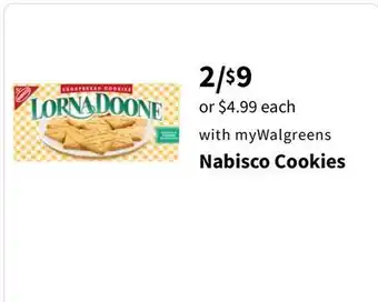 Walgreens Nabisco Cookies offer