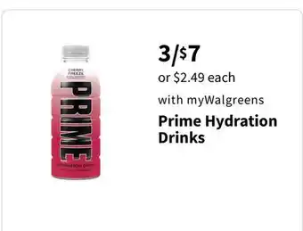Walgreens Prime Hydration Drinks offer