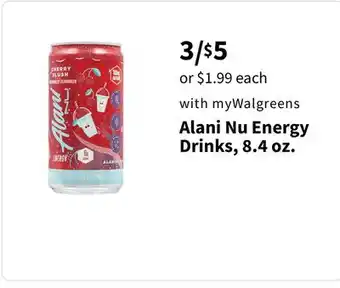 Walgreens Alani Nu Energy Drinks offer