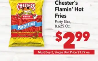 Vallarta Supermarkets Chester's Flamin' Hot Fries offer