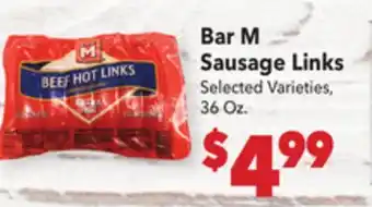 Vallarta Supermarkets Bar M Sausage Links offer