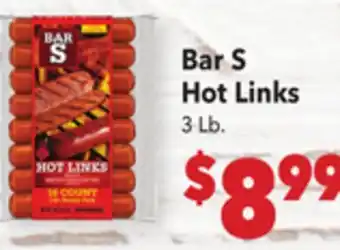 Vallarta Supermarkets Bar S Hot Links offer