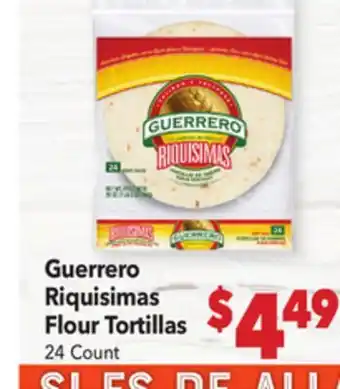 Vallarta Supermarkets Guerrero Riquisimas Flour Tortillas offer