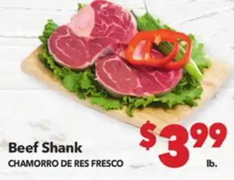 Vallarta Supermarkets Beef Shank / CHAMORRO DE RES FRESCO offer
