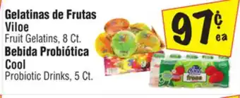 El Super Viloe Fruit Gelatins, 8 Ct., Cool Probiotic Drinks, 5 Ct offer