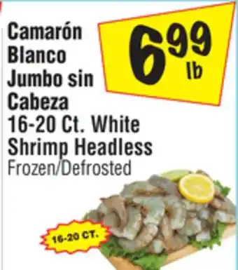 El Super 16-20 Ct. White Shrimp Headless offer