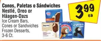 El Super Nestlé, Oreo or Häagen-Dazs Ice Cream Bars, Cones or Sandwiches offer