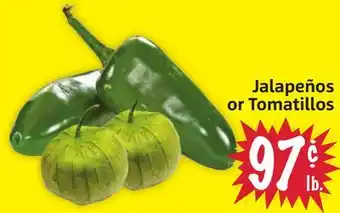 Foodmaxx Jalapeños or Tomatillos offer