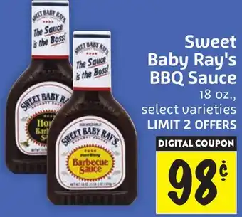 Foodmaxx Sweet Baby Ray's BBQ Sauce offer