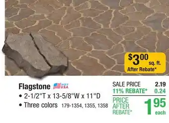 Menards 14 x 11 Quarry Gray Flagstone Paver offer