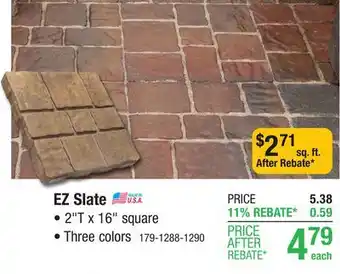 Menards 16 x 16 Sienna EZ Slate Patio Block offer