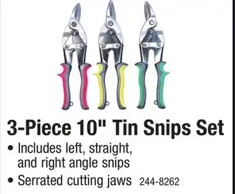 Menards Tool Shop 10 Aviation Tin Snips Set - 3 Piece offer