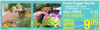 Menards Front-Trigger Adjustable Nozzle offer