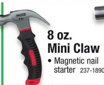 Menards Tool Shop 8 oz. Steel Stubby Claw Hammer offer