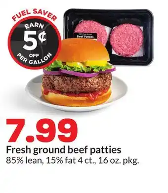 Hy-Vee Fresh ground beef patties offer
