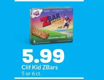 Hy-Vee Clif Kid ZBars offer