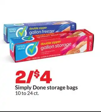 Hy-Vee Simply Done storage bags offer