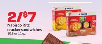 Hy-Vee Nabisco Ritz cracker sandwiches offer