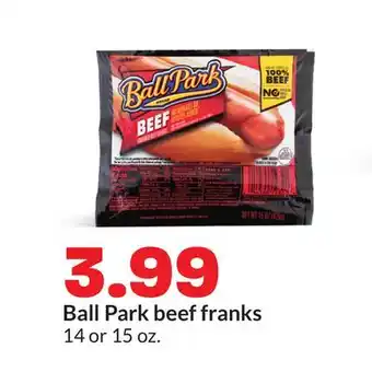 Hy-Vee Ball Park beef franks offer