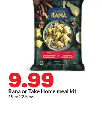 Hy-Vee Rana or Take Home meal kit offer