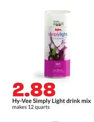 Hy-Vee Hy-Vee Simply Light drink mix offer