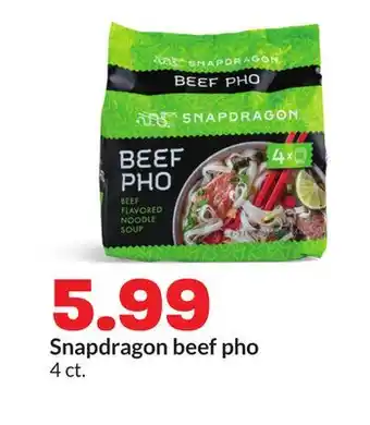 Hy-Vee Snapdragon beef pho offer