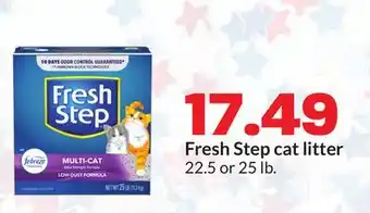 Hy-Vee Fresh Step cat litter offer