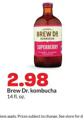 Hy-Vee Brew Dr. kombucha offer