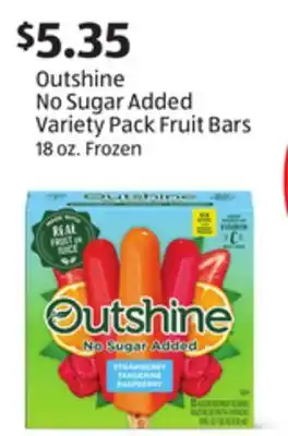 Aldi Outshine No Sugar Added Variety Pack Fruit Bars offer