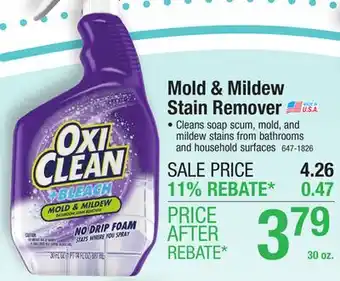 Menards Oxiclean + Bleach Mold & Mildew Bathroom Stain Remover - 30 oz offer