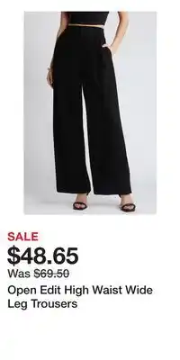 Nordstrom Open Edit High Waist Wide Leg Trousers offer