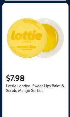 Walmart Lottie London, Sweet Lips Balm & Scrub, Mango Sorbet offer