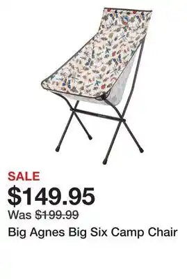 Dick's Sporting Goods Big Agnes Big Six Camp Chair offer