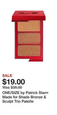 Kohl's ONE/SIZE by Patrick Starrr Made for Shade Bronze & Sculpt Trio Palette offer