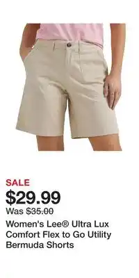 Kohl's Women's Lee Ultra Lux Comfort Flex to Go Utility Bermuda Shorts offer