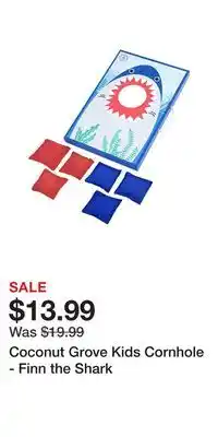 Coconut Grove Kids Cornhole - Finn the Shark