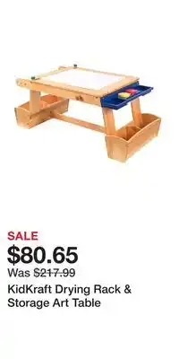 Kohl's KidKraft Drying Rack & Storage Art Table offer