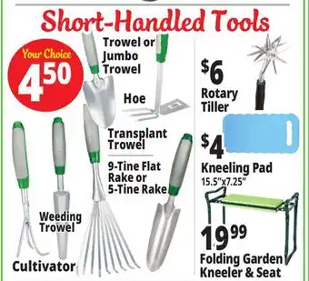 Ocean State Job Lot Short Handled Garden Tools offer