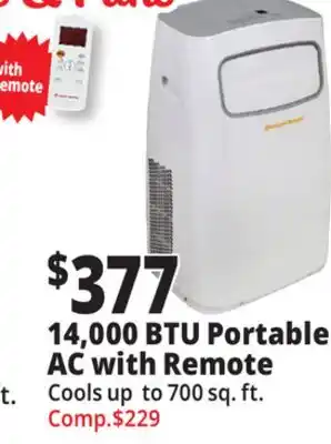 Ocean State Job Lot Ocean Breeze 14 000 BTU Portable Air Conditioner offer