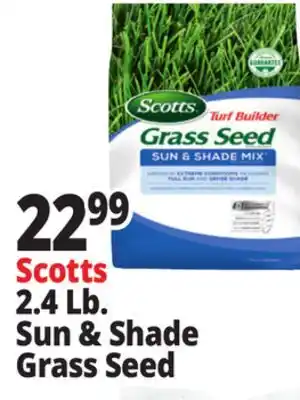 Ocean State Job Lot Scotts Turf Builder Sun & Shade Grass Seed 2.4 lbs offer
