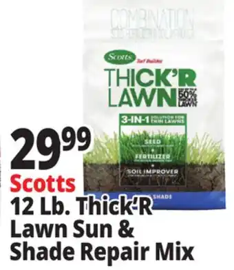 Ocean State Job Lot Scotts Thick'r Lawn Turf Builder 12 lbs offer